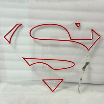 Superman Neon Light Heroic Ideal in Bright Display
