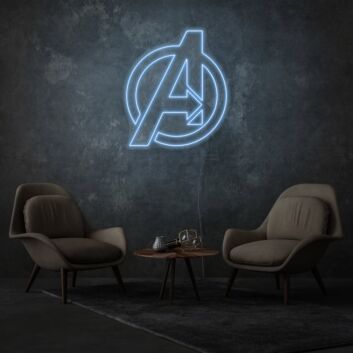 Avengers Neon Light Superheroes Assembled in Radiance