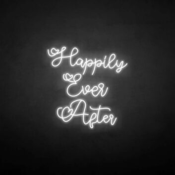 happily ever after 3 neon sign