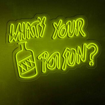 What&#039;s Your Poison? Drink Bar Neon