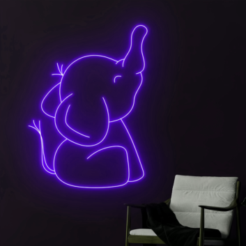 Baby Elephant Neon Signs
