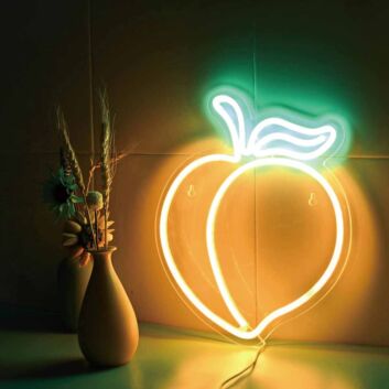 Juicy Peach LED Neon Sign