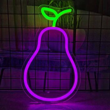 Sweet and Juicy Pear Neon Sign