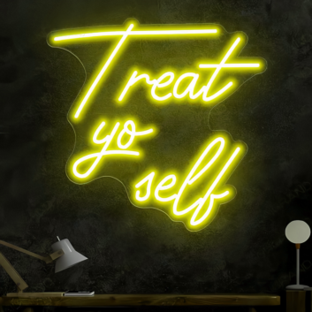 Treat Yourself Neon Indulgence and Self-Care