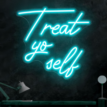 Treat Yourself Neon Indulgence and Self-Care