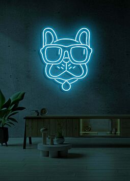 Bulldog Neon Sign Canine Courage and Loyalty in Light
