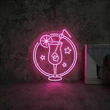 &#39;Hahn hoch mit Zitrone&#39; neon sign