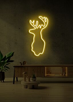 Deer LED Neon Sign Majestic Nature and Grace