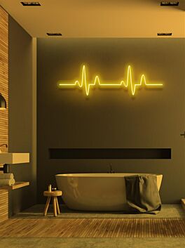 Heart Beat LED Neon Capturing Life&#039;s Rhythms in Glow
