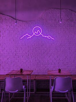 Mountain sunrise Neon Inspiration with Every Rising Sun