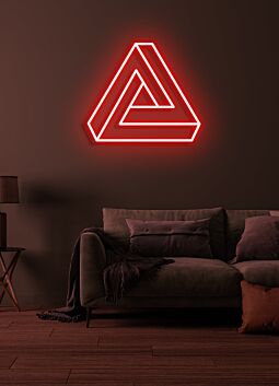 Triangle Neon Geometric Brilliance in Modern Design