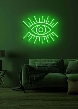 The eye All-Seeing Neon for Insightful Spaces