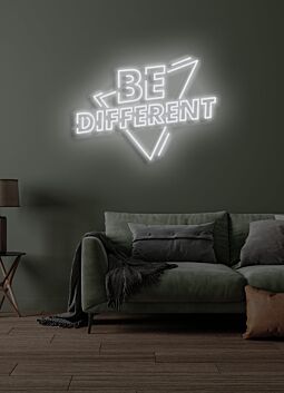 Be Different Neon Encouragement to Embrace Individuality