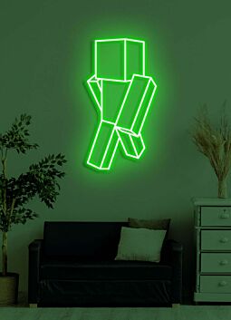 Square man Neon Creative and Quirky Design for Modern Decor