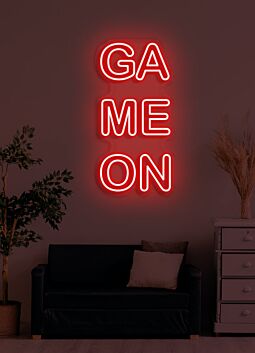 Game On Neon Exciting Call to Action for Gamers Ready to Play
