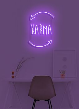 Karma Neon Universal Law of Cause and Effect