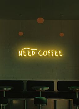 Need Coffee Neon Essential Fuel for Daily Grind