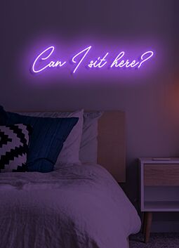 Can I sit here Neon Invitation to Join and Relax
