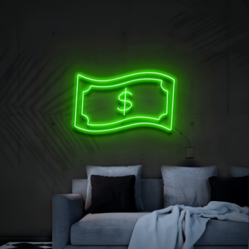 Dollar Bill Neon Sign: Illuminate Your Wealth Path