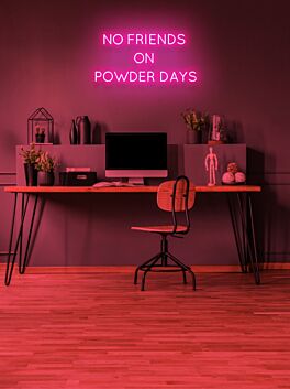 No friends on powder days Neon Thrills for the Slopes