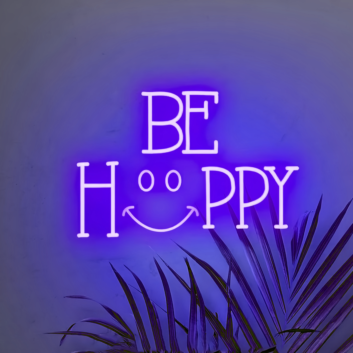 Be Happy Neon Sign