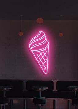 Ice Cream Neon Swirls of Cool Delight