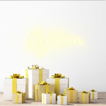 Eighteen Bright Neon Spark for Adult Life