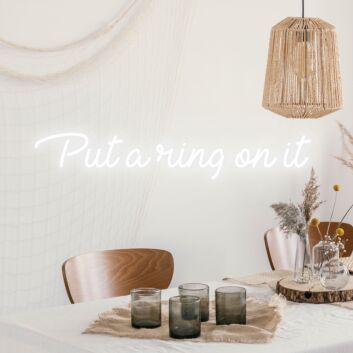 Put A Ring On It Shining Neon for Engagement Joy