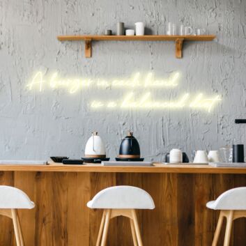 Burger Balanced Diet Whimsical Neon for Casual Eateries