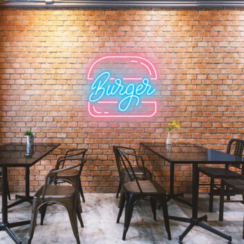 Customize Original 'Burgers' Appetizing Neon for Burger Restaurants