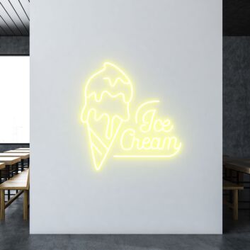 Customize Ice Cream Radiant Neon for Sweet Treat Locations