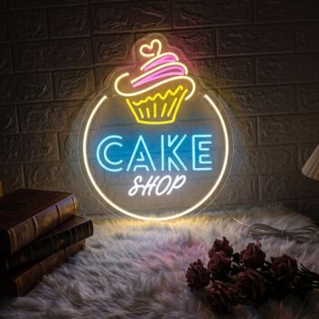 Customize Cake Shop Sweet Neon Illumination for Bakeries