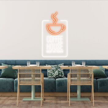 Customize Coffee House Best In Town Promote Your Cafe with Stylish Neon