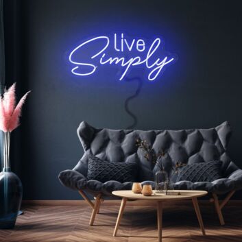 Live simply Embrace Minimalism with Chic Neon