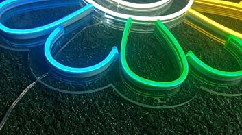 Sunflower Brighten Your Space with Floral Neon