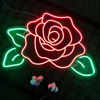 Rose in bloom Captivate with the Elegance of Floral Neon