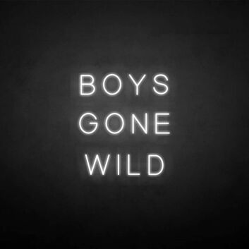 BOYS GONE WILD&#39; neon sign