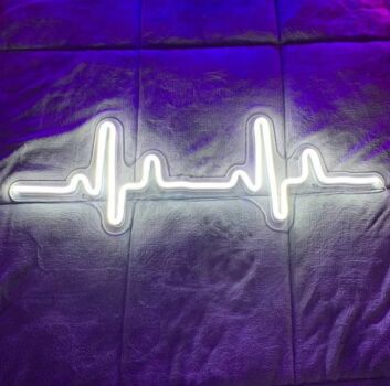 Heartbeat Feel the Pulse of Life with Neon Art