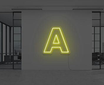 NEON LETTER A