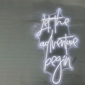 Let The Adventure Begin Neon Sign: Illuminate Your Journey Ahead