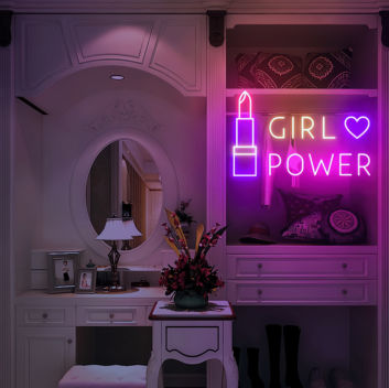 Girl Power Make up Neon Signs