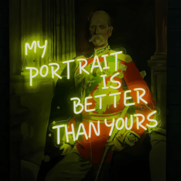 My Portrait Is Better Than Yours: Illuminate Your Pride with Neon