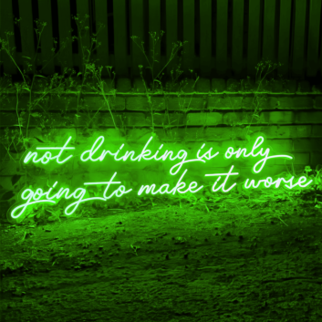 Nothing Ever Goes Wrong: Neon Sign for Optimists