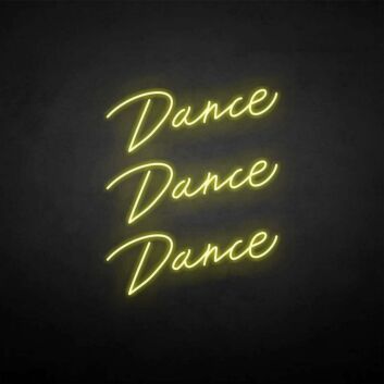 &#39;Dance Dance Dance&#39; neon sign