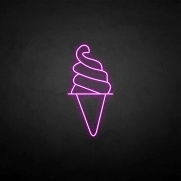 &#39;Cylinder Ice Cream&#39; neon sign