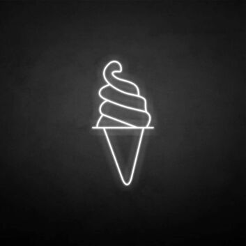 &#39;Cylinder Ice Cream&#39; neon sign