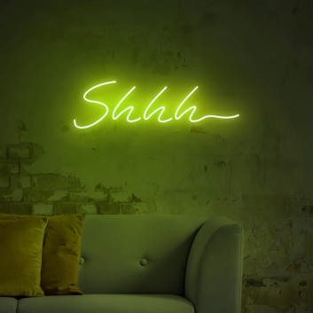 Shhh... Neon Sign: Adding a Touch of Mystery to Your Space!