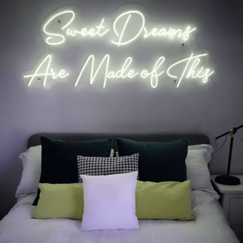 Sweet Dreams Are Made Of This: Illuminate Your Night with Heavenly Glow - Neon Sign