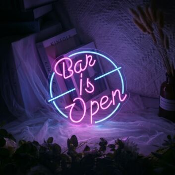 Customize &#39;Bar is open&#39; neon sign