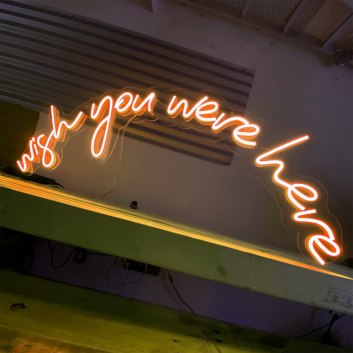 Wish You Were Heve: Embrace the Spirit of Adventure with Neon Shine